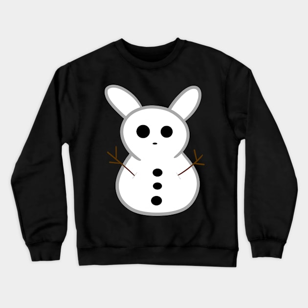 Snow Bunny snowman Crewneck Sweatshirt by Lobinha